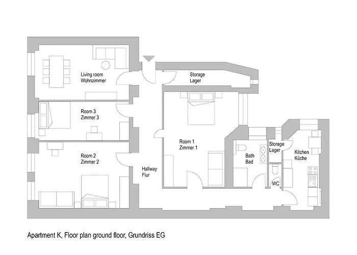 33 K Next To Alexanderplatz, 4 With Bathroom & Guest Toilet