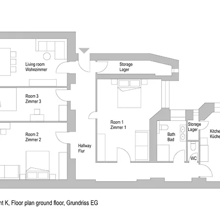 33 K Next To Alexanderplatz, 4 With Bathroom & Guest Toilet